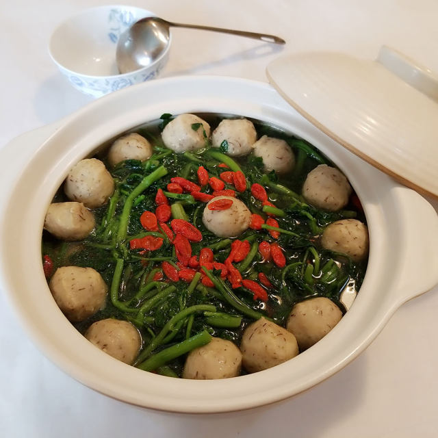 西洋菜鲮鱼球汤