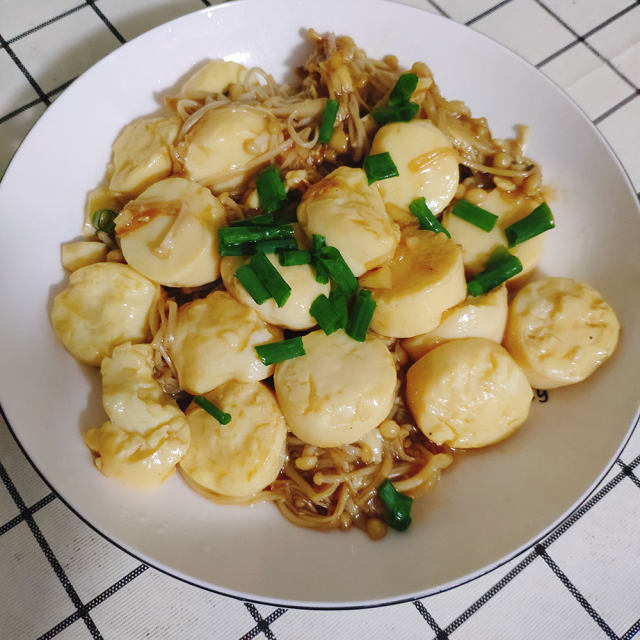 超下饭的金针菇日本豆腐
