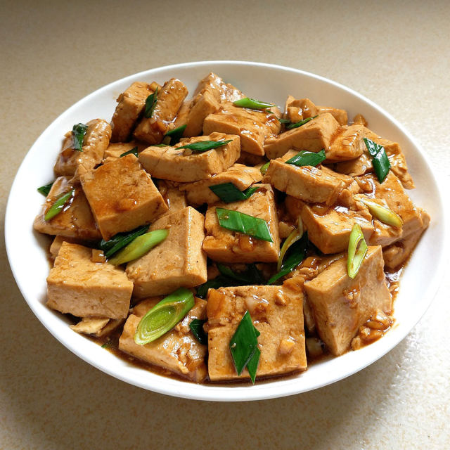 蚝油焖豆腐