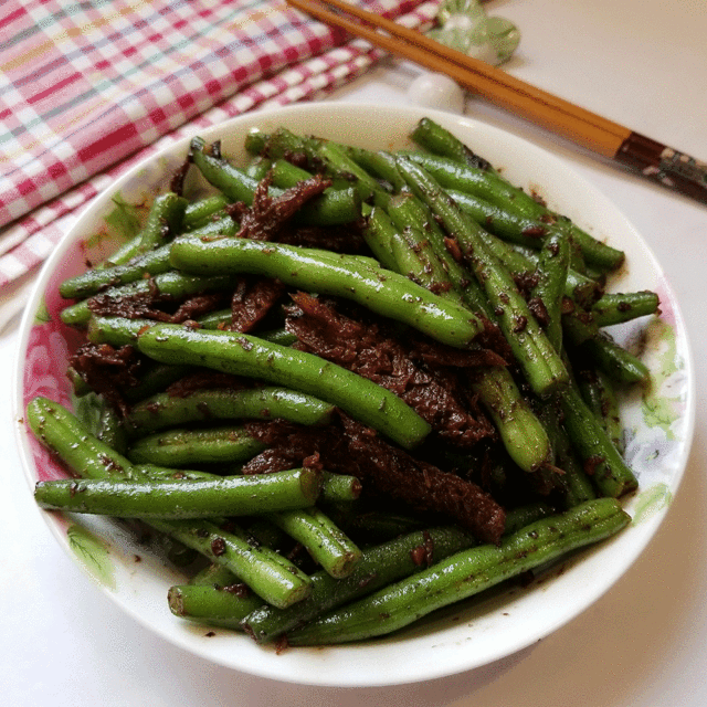 豆豉鲮鱼炒四季豆