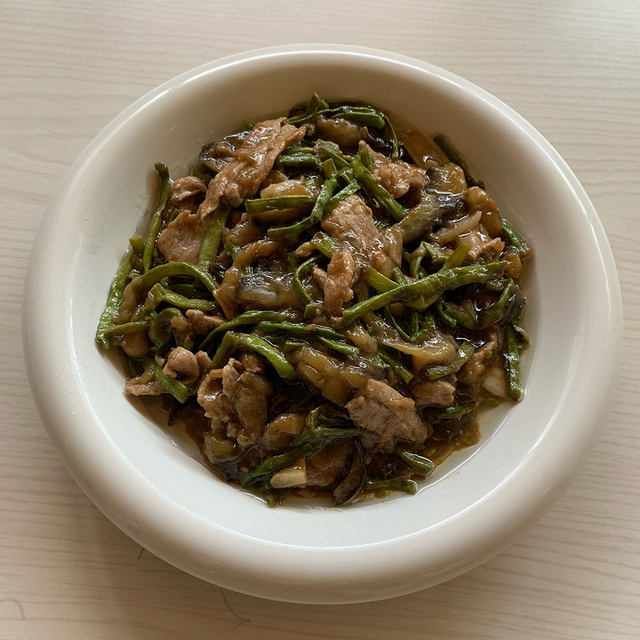 豆角茄子焖肉