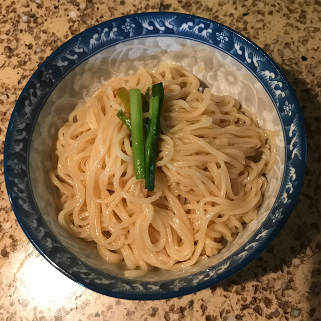 二伏面の葱油面