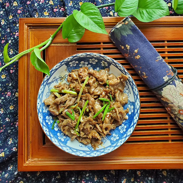 黄豆酱炒牛肉