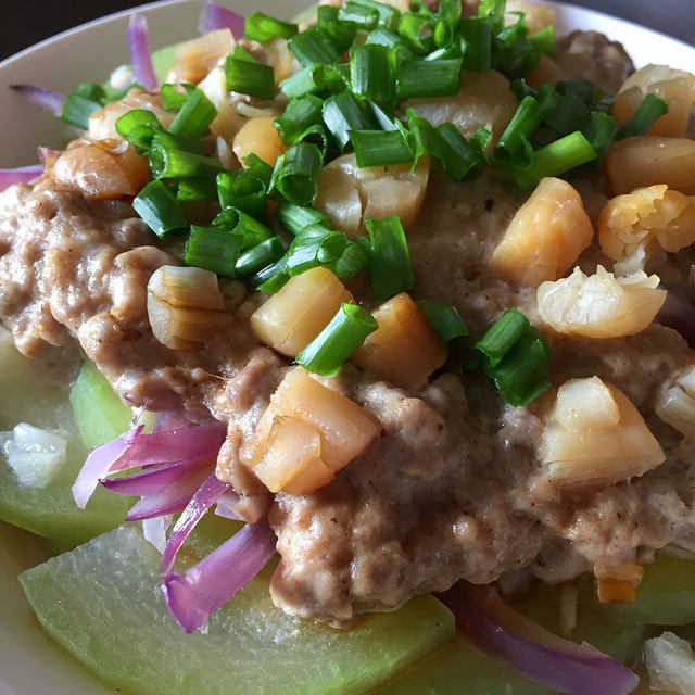 瑶柱肉饼蒸冬瓜