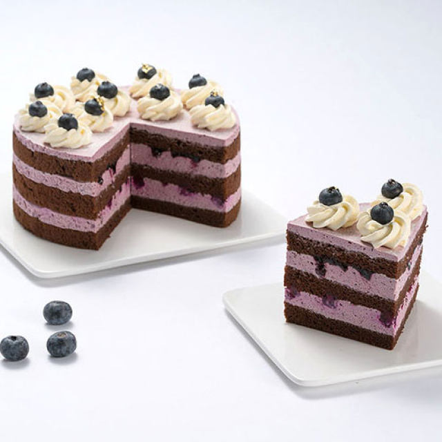 巧克力蓝莓裸蛋糕