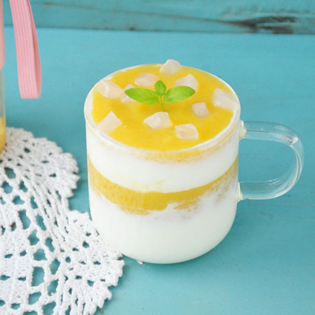 黄桃酸奶