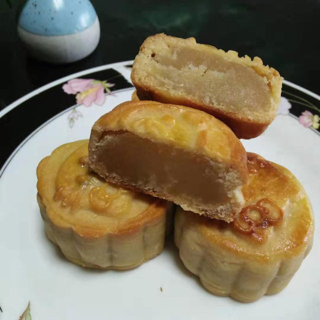 绿豆沙月饼