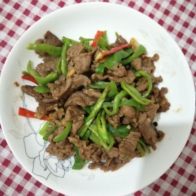 螺丝椒炒羊肉