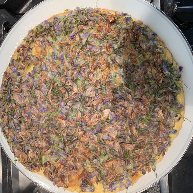 紫藤鸡蛋饼