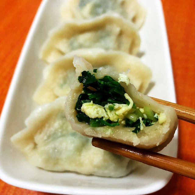 菠菜鸡蛋馅水饺