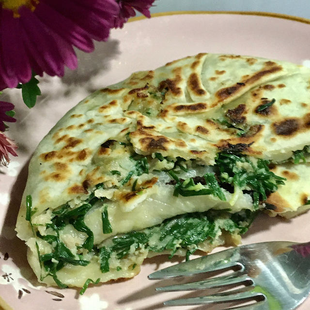 野葱肉馅饼