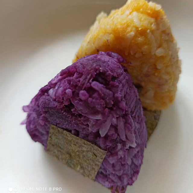 紫薯芝士饭团