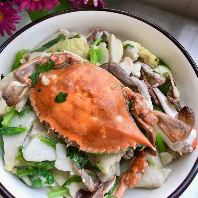 海蟹炖芋头
