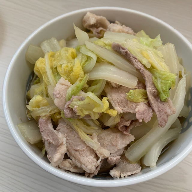日式白菜蒸肉