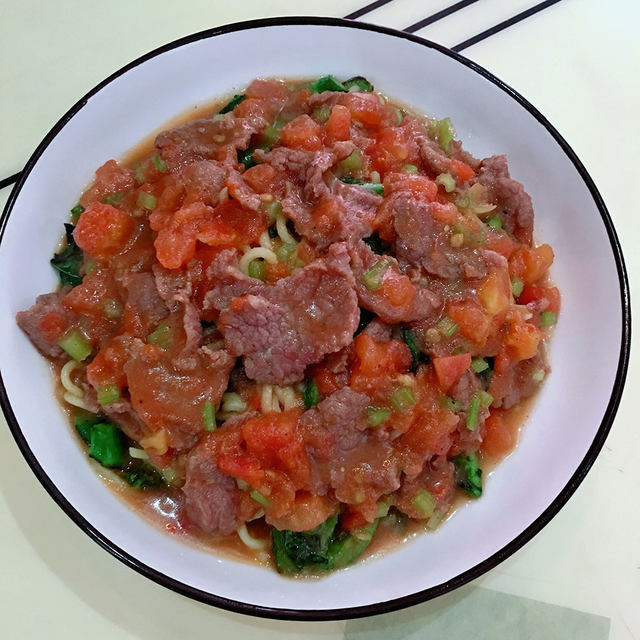 湿炒牛肉面