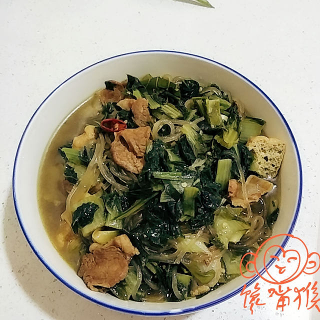 肉炖小白菜