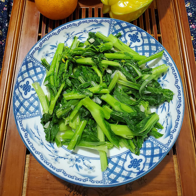 猪油蒜末炒白菜心