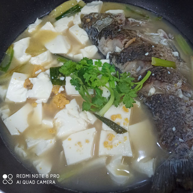 鲫鱼炖豆腐汤