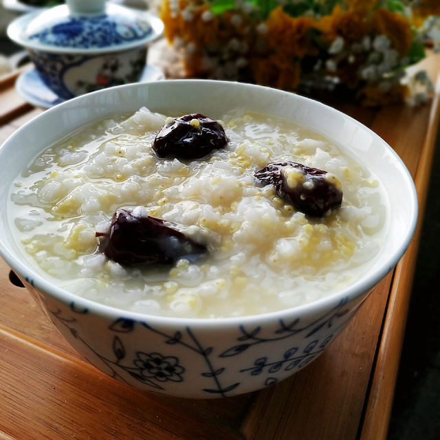 红枣大黄米稀饭