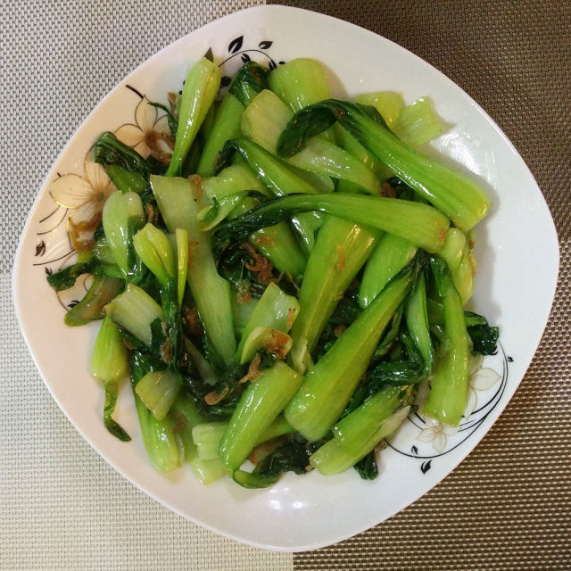 虾皮炒小油菜