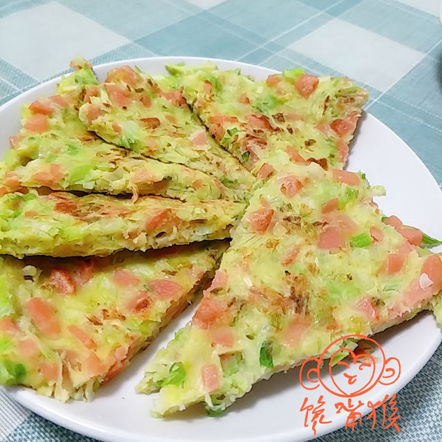 西芹火腿鸡蛋饼