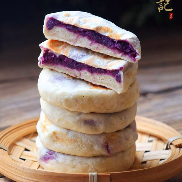 紫薯发面饼