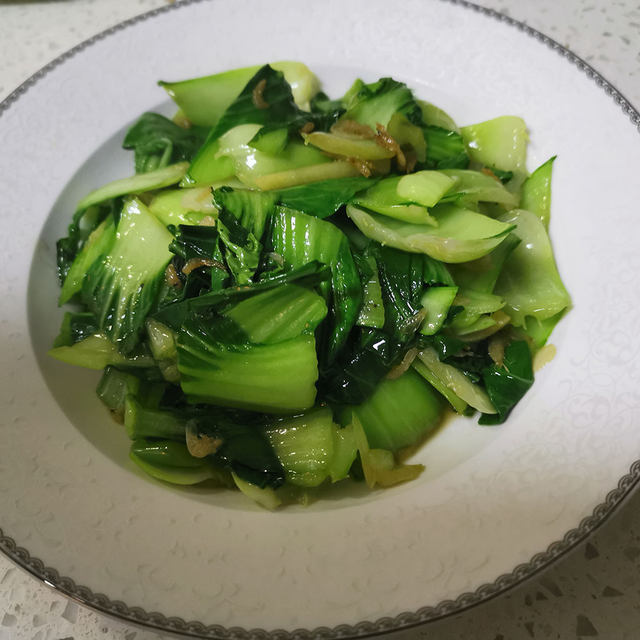 虾皮炒油菜