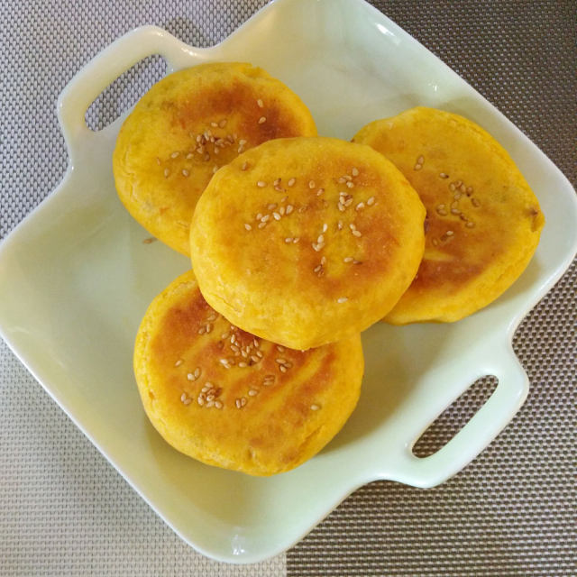 利仁电饼铛试用🌸南瓜芝麻豆沙小饼🌸