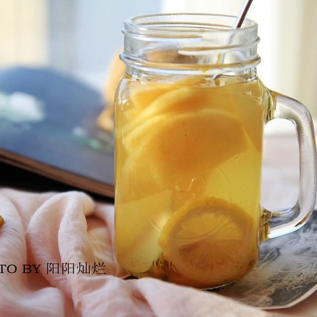 #茶水不将就#百香果柠檬苹果茶