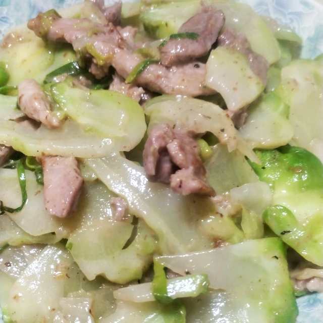 鸭胸肉炒儿菜