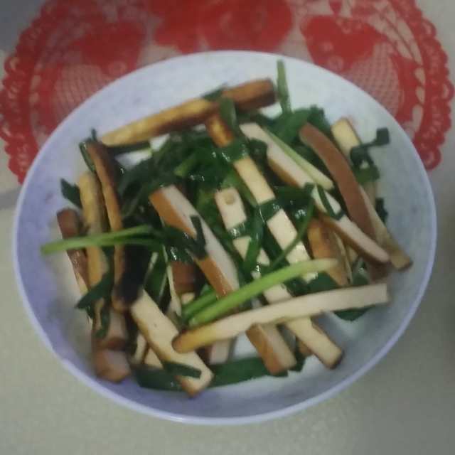 韭菜炒豆干