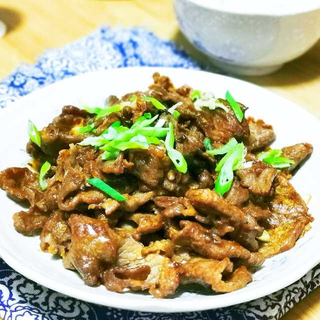 蒜香羊肉片