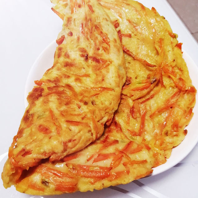 胡萝卜鸡蛋煎饼