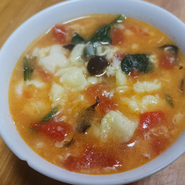 家常味西红柿疙瘩汤