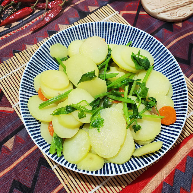 香芹炒土豆片