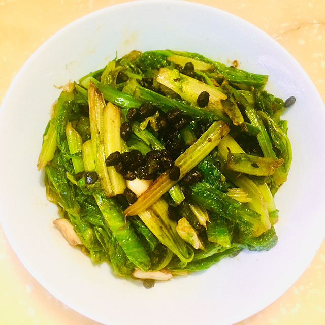 豆豉油麦菜