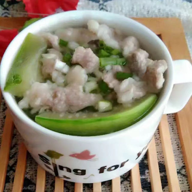 丝瓜肉片汤 