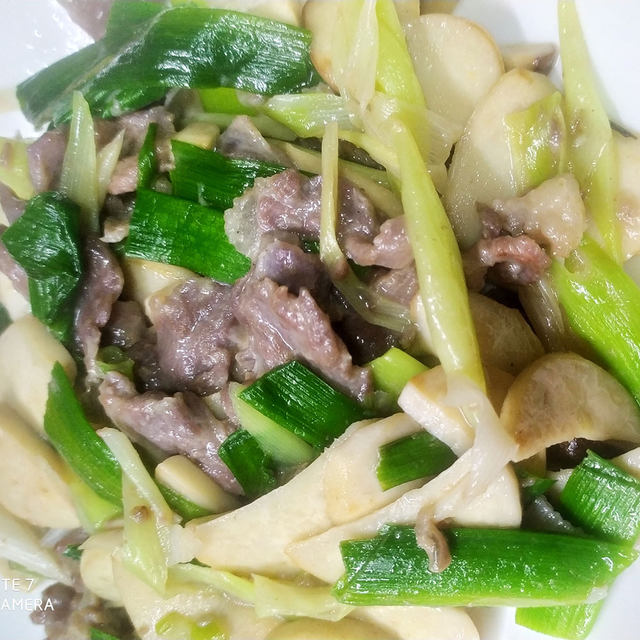 牛肉炒杏鲍菇