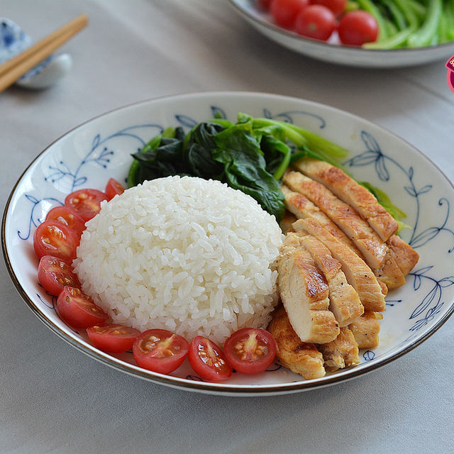 低脂鸡排饭