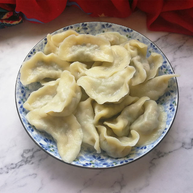 香椿木耳鸡蛋素饺