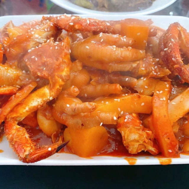 吮指菜品之韩式蟹肉煲
