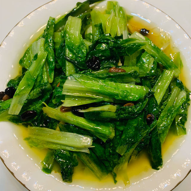 豆豉油麦菜