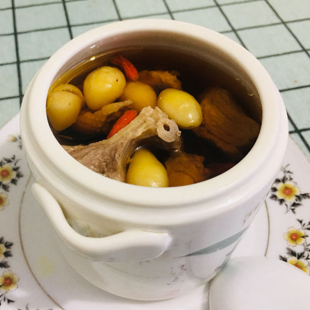 茶树菇白果老鸭汤