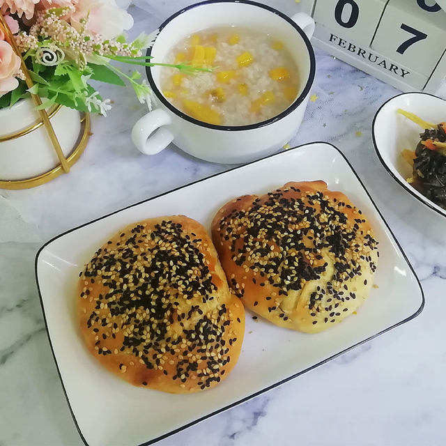 芝麻圆烧饼