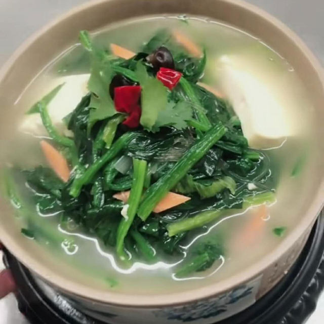 菠菜豆腐