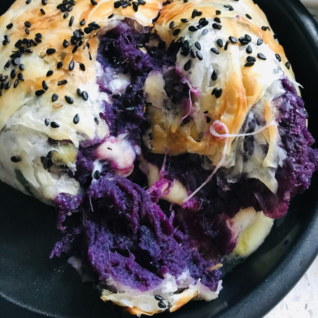 芝士紫薯饼