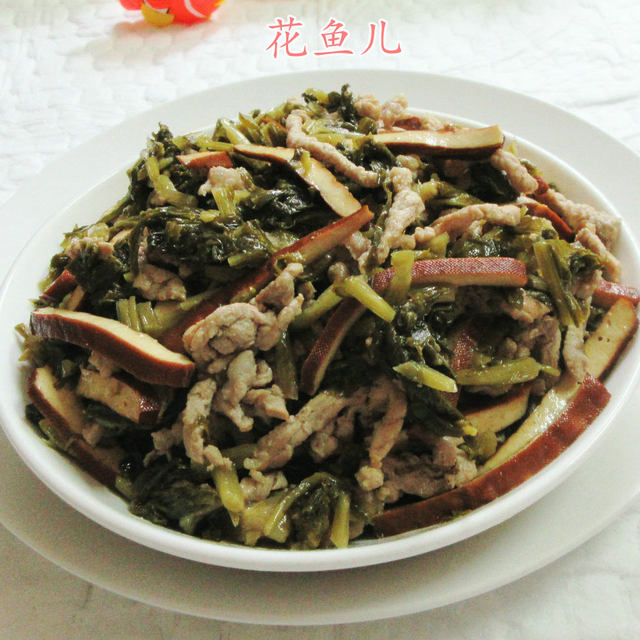 咸菜肉丝炒香干