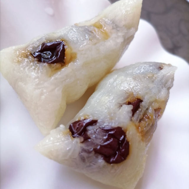 红枣甜粽 蜜枣粽子 四角粽子的做法 端午节粽子 粽子的包法