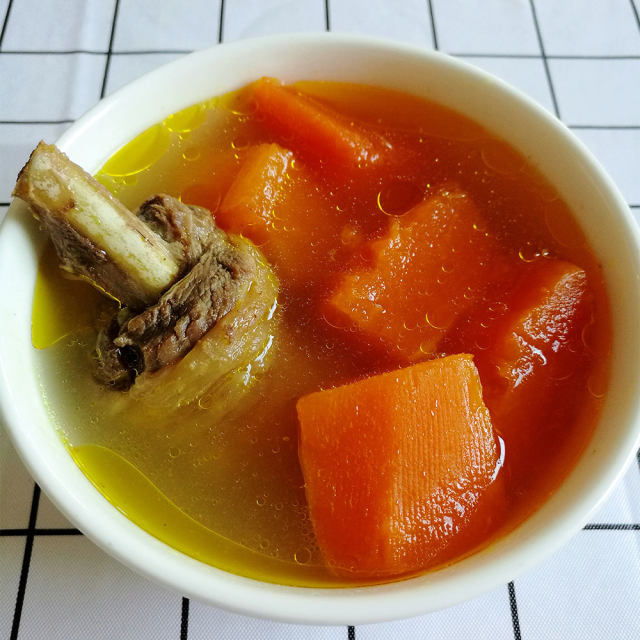 红心木瓜炖土鸡汤