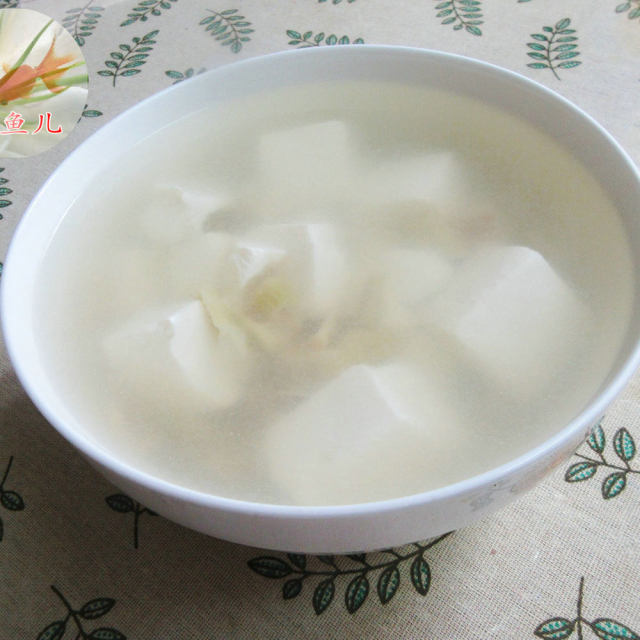 羊尾笋豆腐汤
